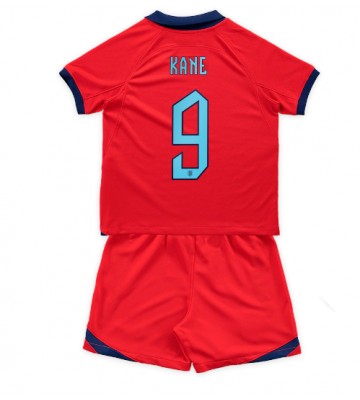 Lacne Dětský Futbalové dres Anglicko Harry Kane #9 MS 2022 Krátky Rukáv - Preč (+ trenírky)